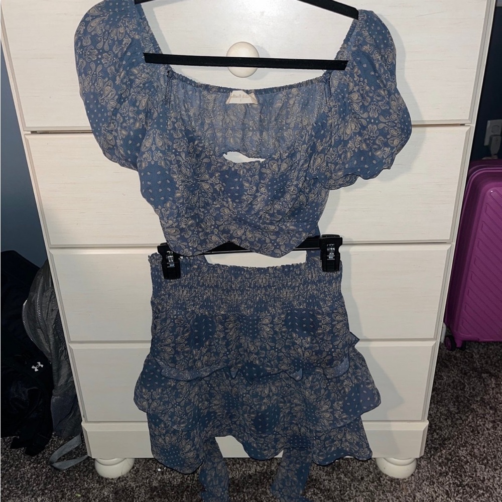 Altar’d State Two Piece Set: Top and Skirt Size S